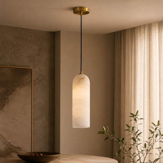 Pendant Light Alabaster Nordic Minimalist Design | Luravo