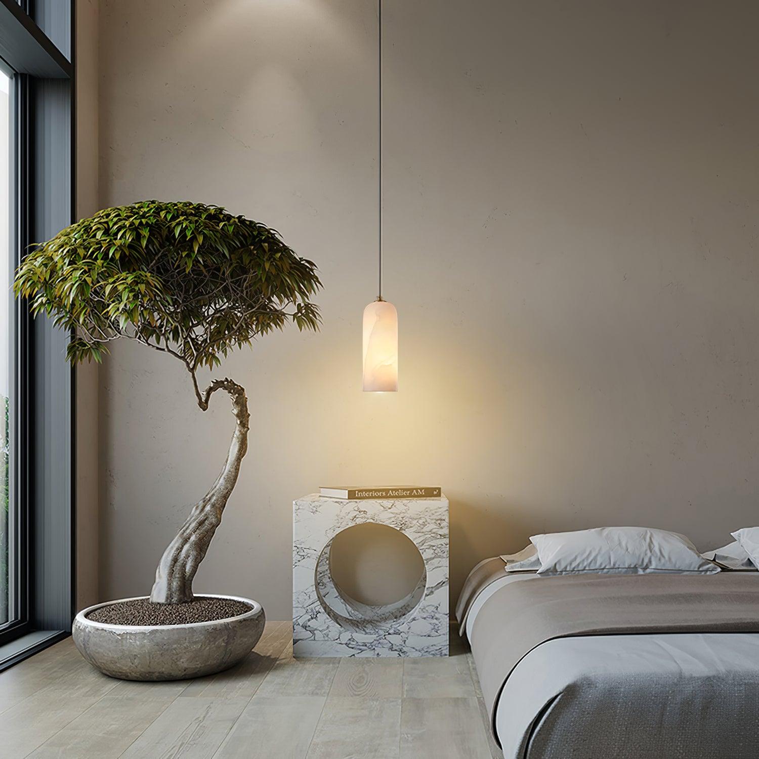 Pendant Light Alabaster Nordic Minimalist Design | Luravo
