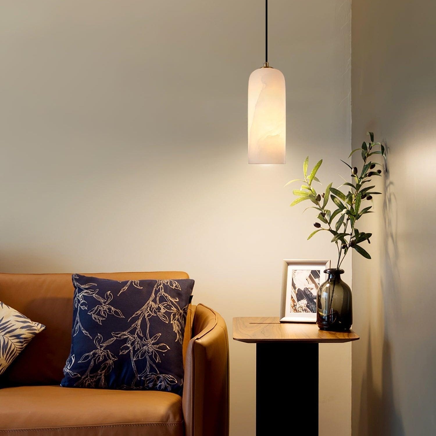Pendant Light Alabaster Nordic Minimalist Design | Luravo