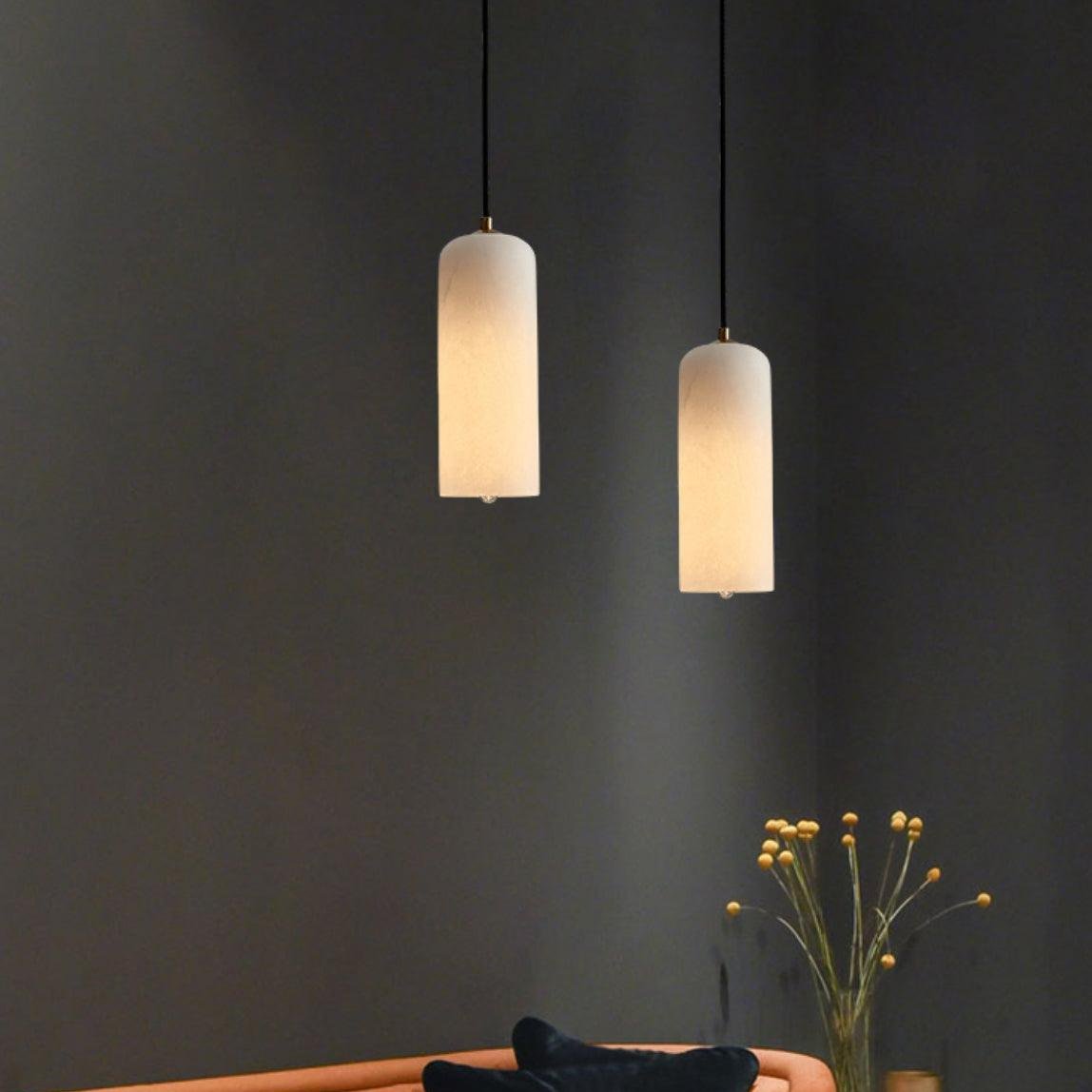 Pendant Light Alabaster Nordic Minimalist Design | Luravo