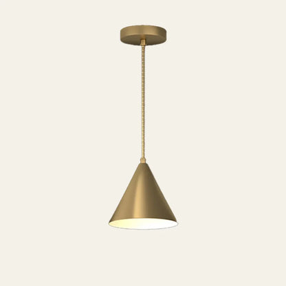 Pendant Light Brass Finish Round Modern Design | Orvena