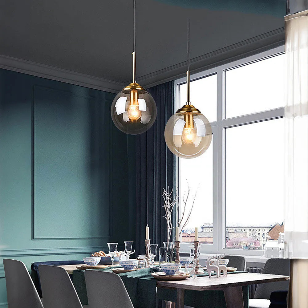 Pendant Light Clear Glass Nordic Style | Elvion