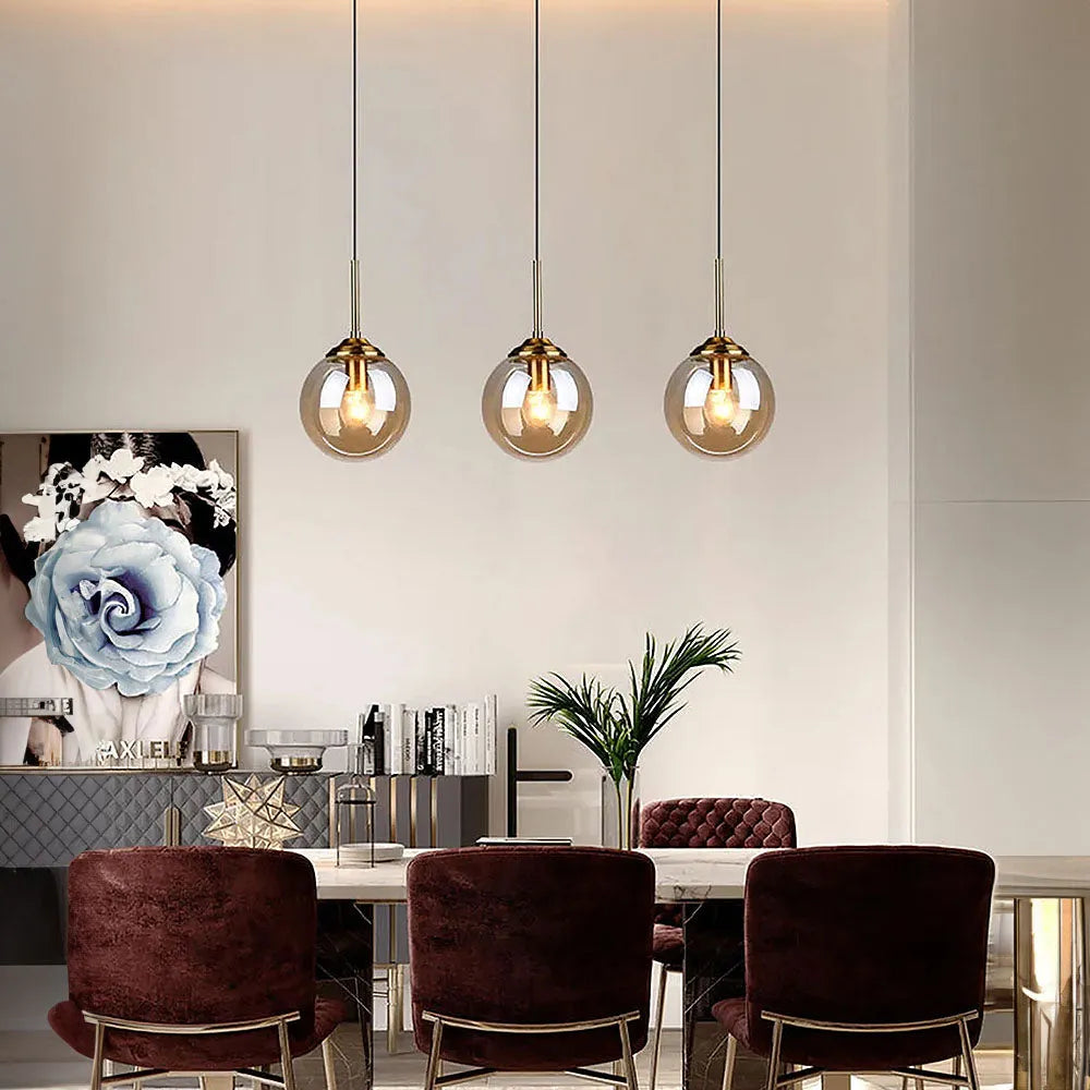 Pendant Light Clear Glass Nordic Style | Elvion