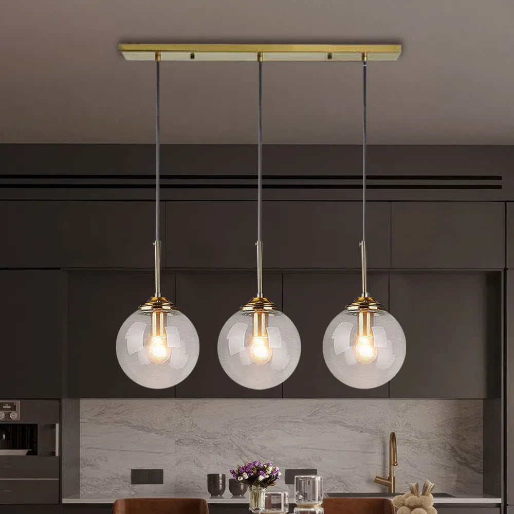 Pendant Light Clear Glass Nordic Style | Elvion