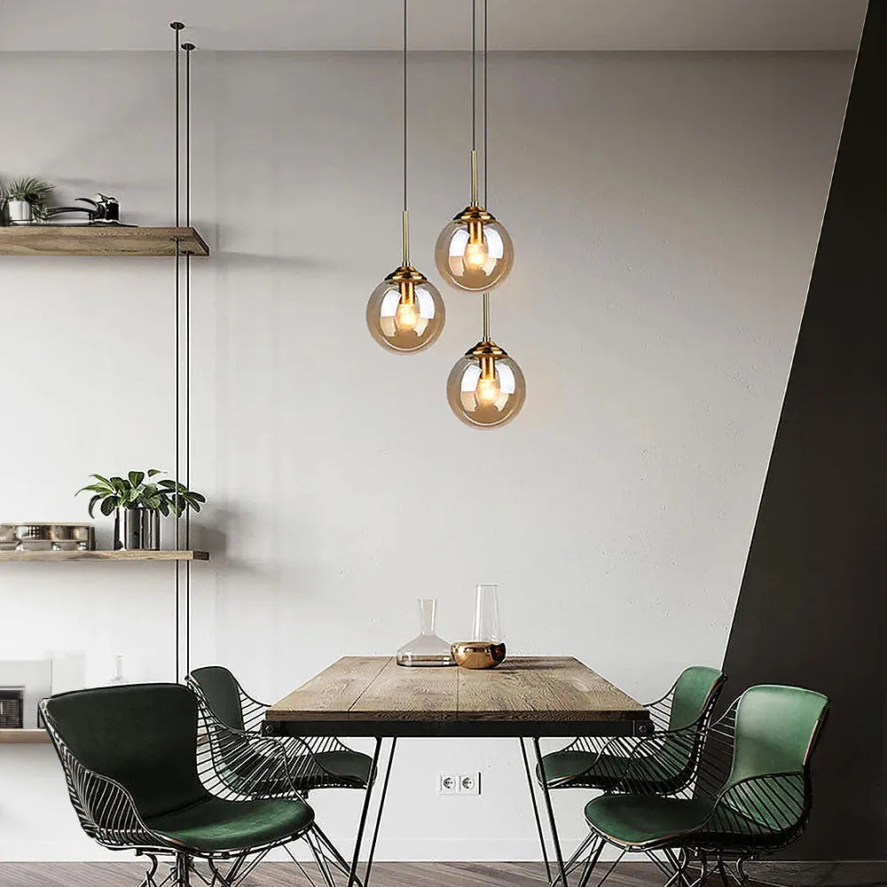 Pendant Light Clear Glass Nordic Style | Elvion