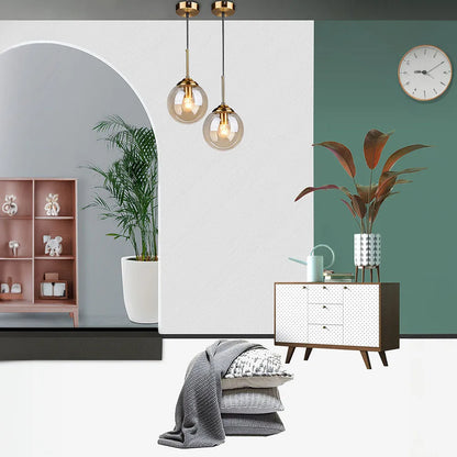 Pendant Light Clear Glass Nordic Style | Elvion