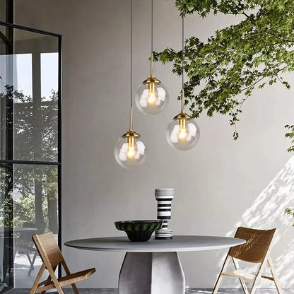 Pendant Light Clear Glass Nordic Style | Elvion