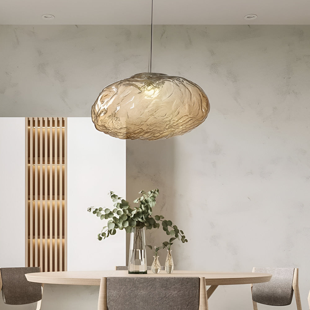 Pendant Light Fiberglass Cloud Design Minimalist Style | Luvira