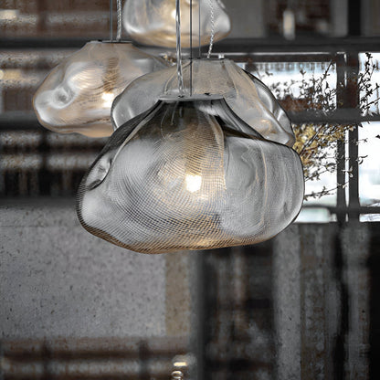 Pendant Light Fiberglass Cloud Design Minimalist Style | Luvira