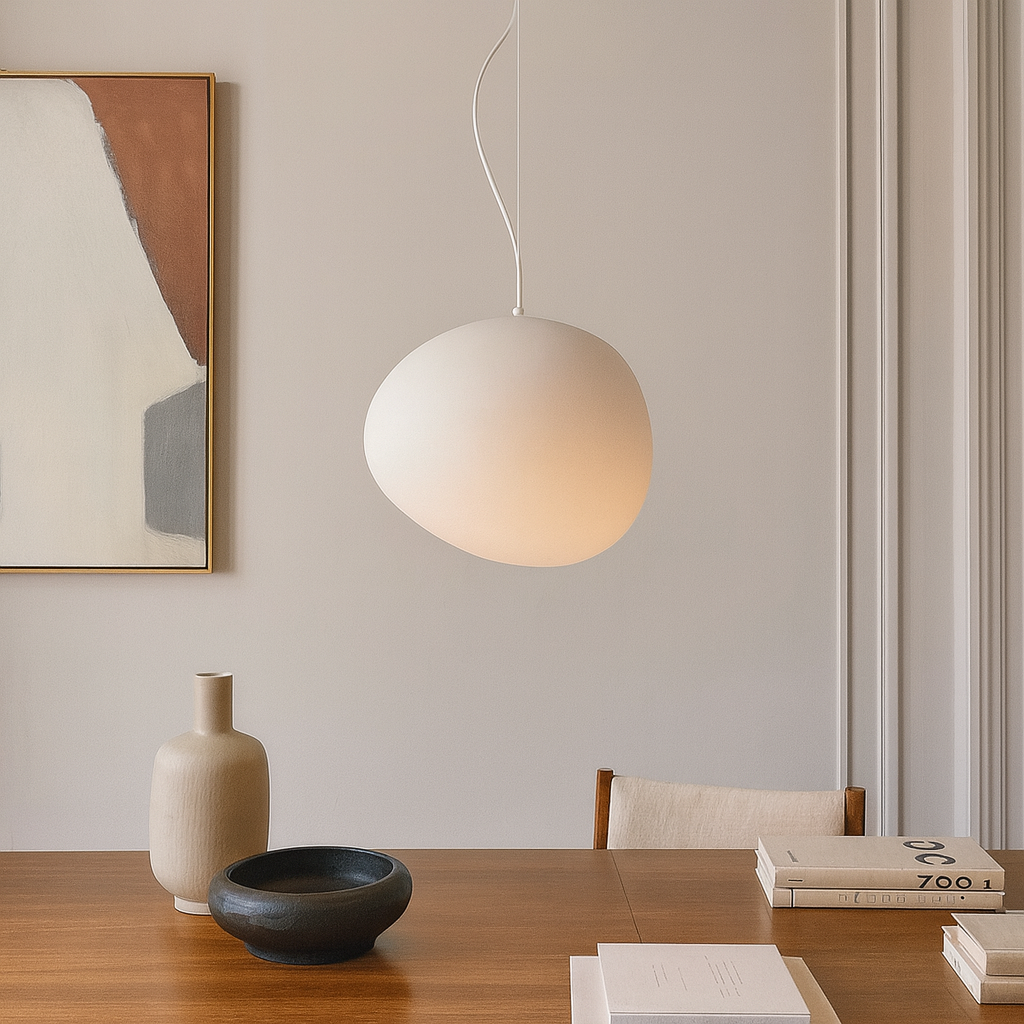 Pendant Light Frosted Glass Nordic Style Hanging Lamp | Elvexa