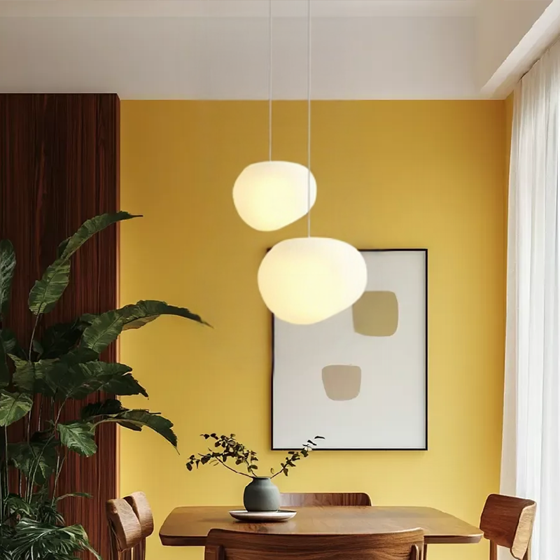 Pendant Light Frosted Glass Nordic Style Hanging Lamp | Elvexa