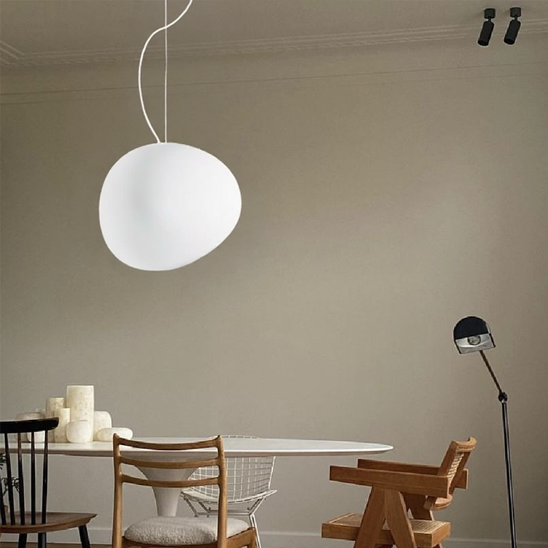 Pendant Light Frosted Glass Nordic Style Hanging Lamp | Elvexa