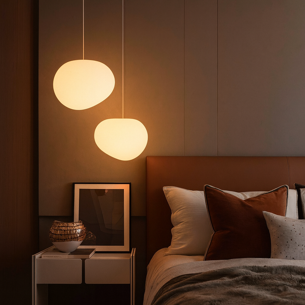 Pendant Light Frosted Glass Nordic Style Hanging Lamp | Elvexa