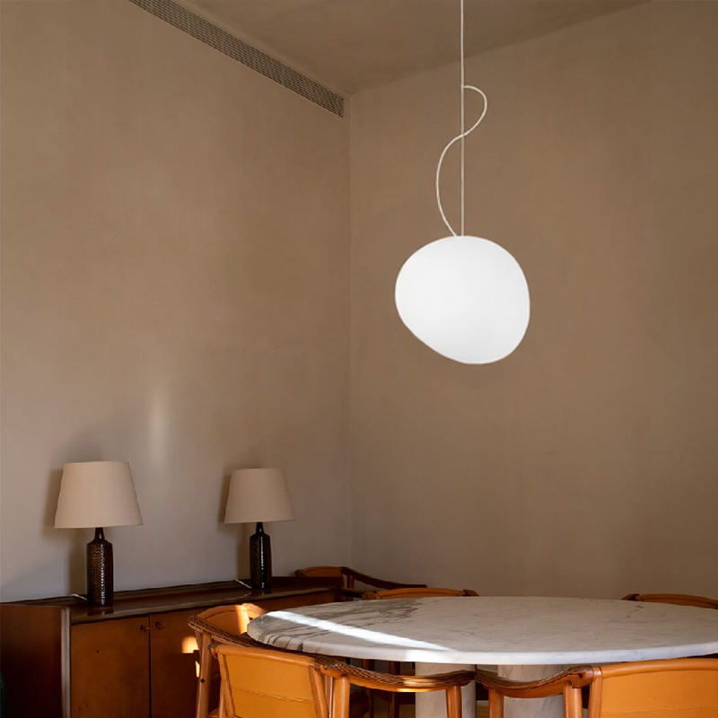 Pendant Light Frosted Glass Nordic Style Hanging Lamp | Elvexa