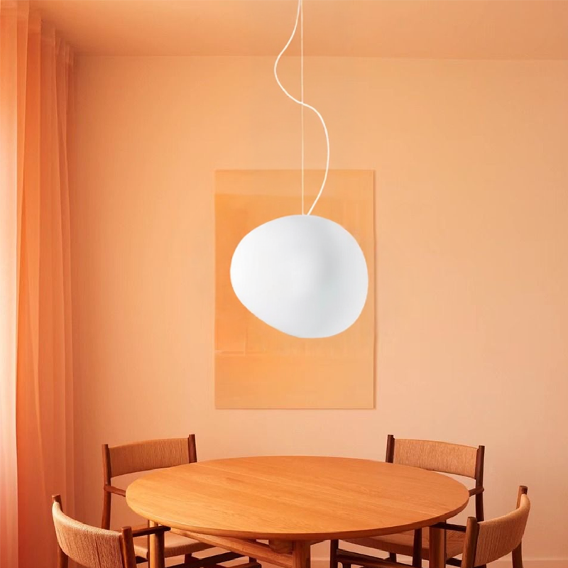 Pendant Light Frosted Glass Nordic Style Hanging Lamp | Elvexa