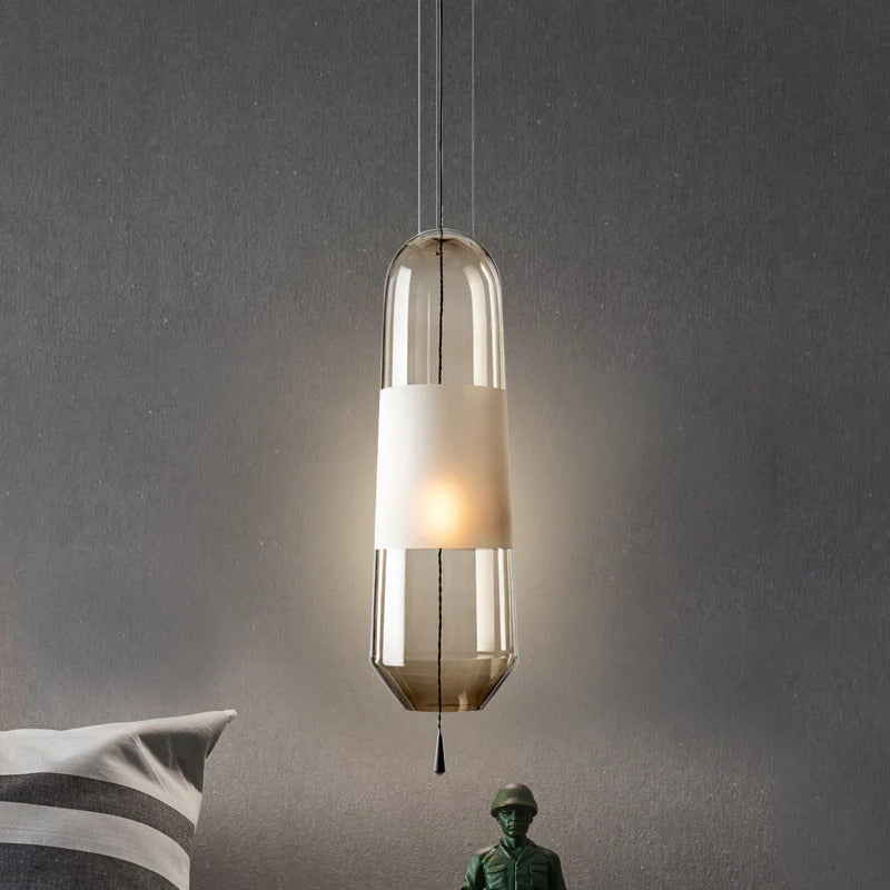 Pendant Light Glass Shade Modern Bedside Lamp | Sorielle