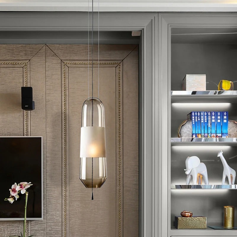 Pendant Light Glass Shade Modern Bedside Lamp | Sorielle