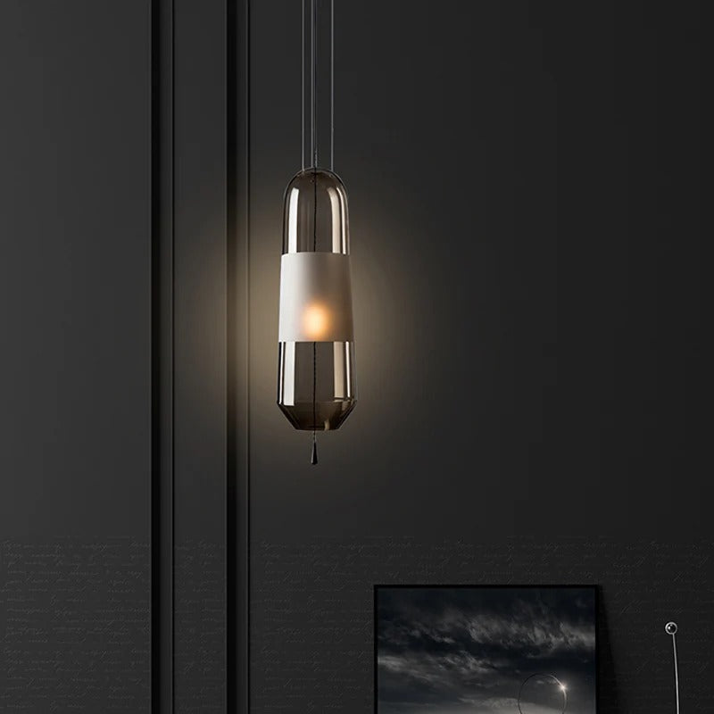 Pendant Light Glass Shade Modern Bedside Lamp | Sorielle