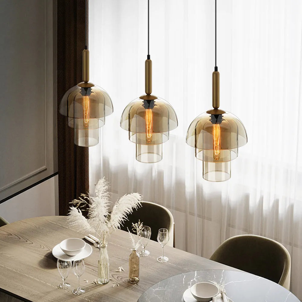 Pendant Light Glass Shade Modern Style | Lumerra