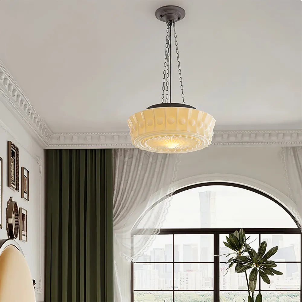 Pendant Light Glass Shade Retro Interior Style | Xaviro
