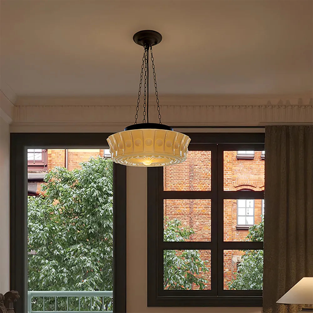 Pendant Light Glass Shade Retro Interior Style | Xaviro