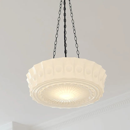 Pendant Light Glass Shade Retro Interior Style | Xaviro