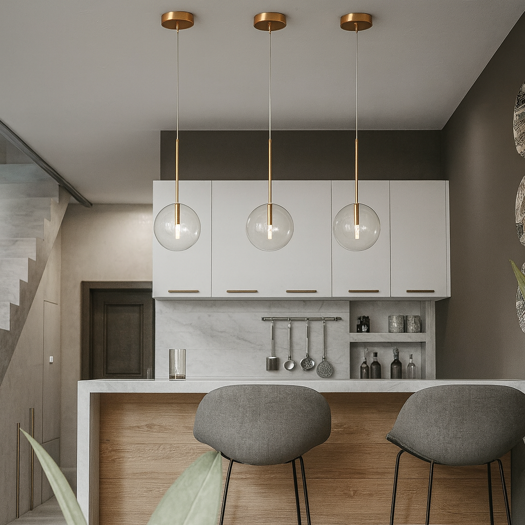 Pendant Light Glass Sphere for Modern Interior Hanging | Sorvian