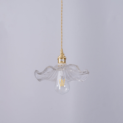 Pendant Light Hibiscus Glass Nordic Style Fixture | Virellea