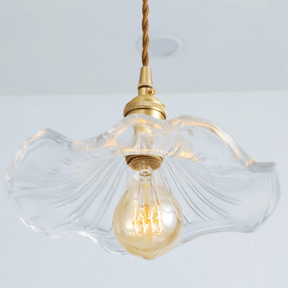 Pendant Light Hibiscus Glass Nordic Style Fixture | Virellea