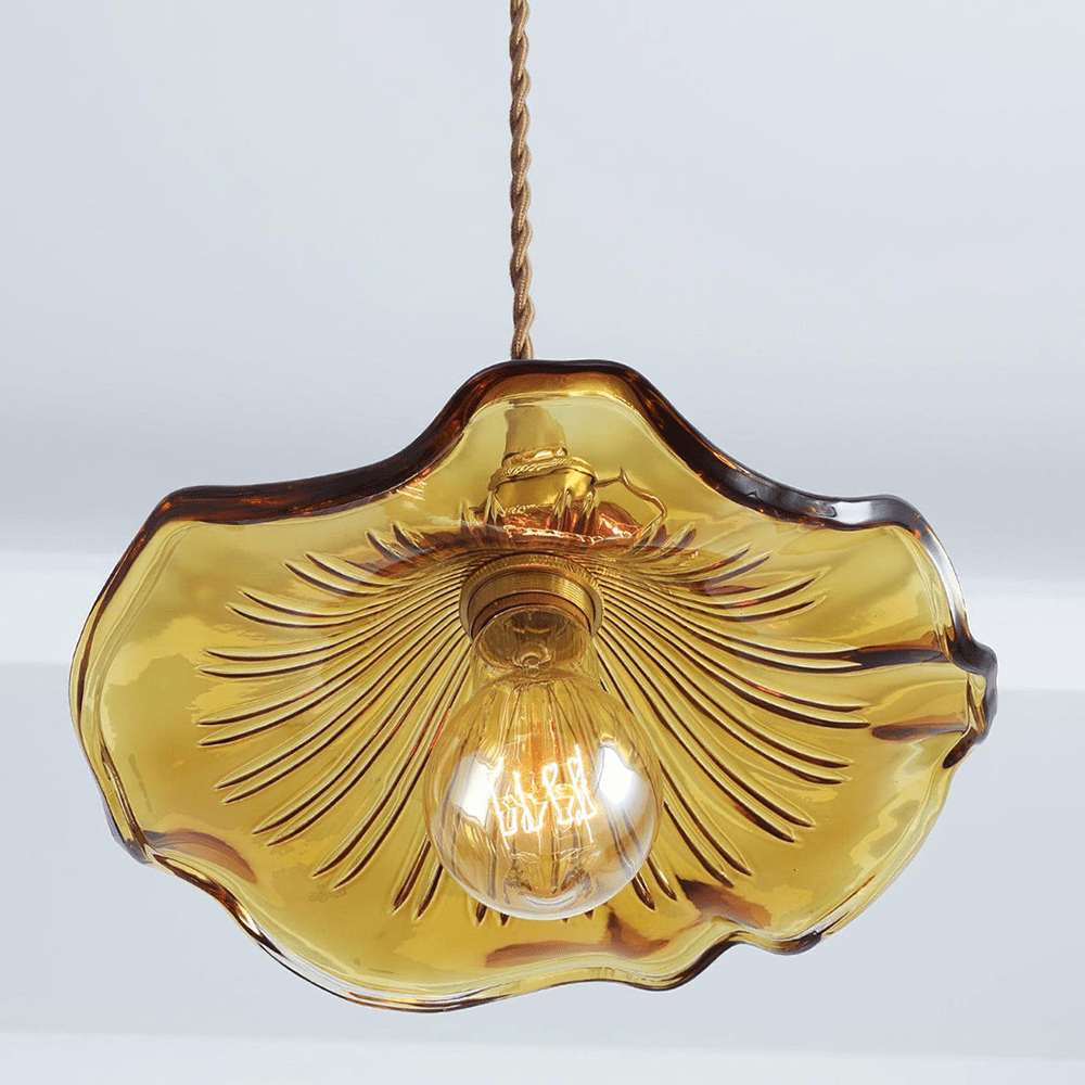 Pendant Light Hibiscus Glass Nordic Style Fixture | Virellea