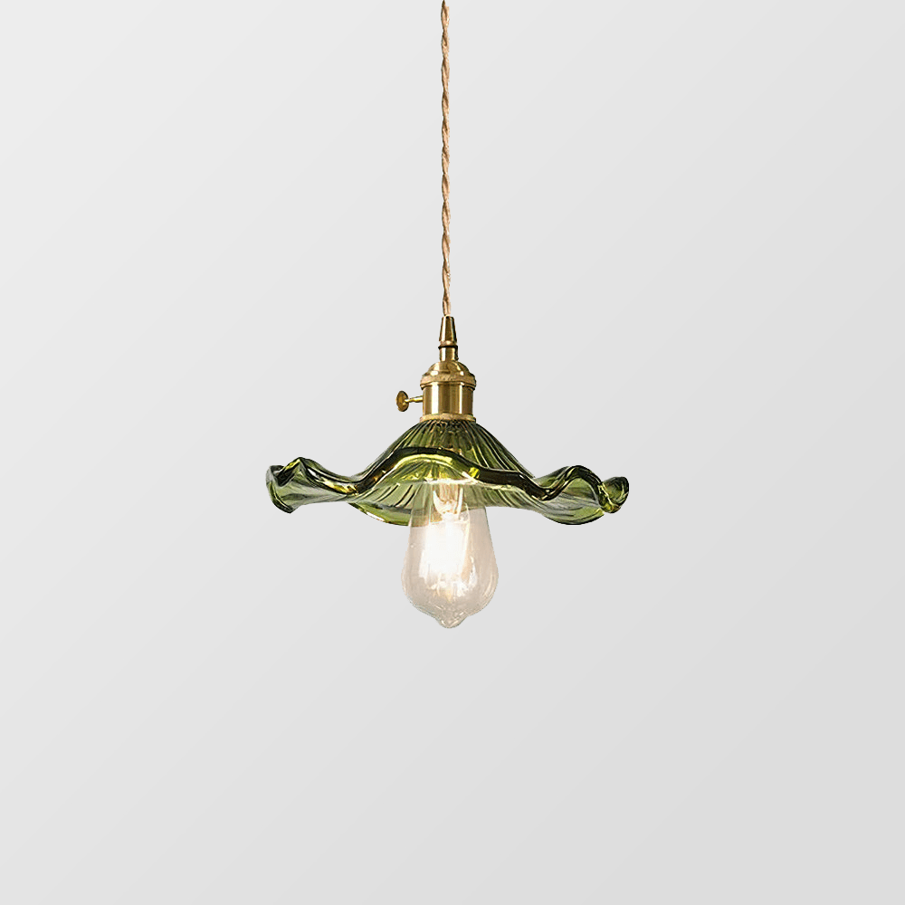 Pendant Light Hibiscus Glass Nordic Style Fixture | Virellea