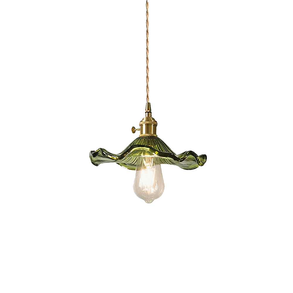 Pendant Light Hibiscus Glass Nordic Style Fixture | Virellea