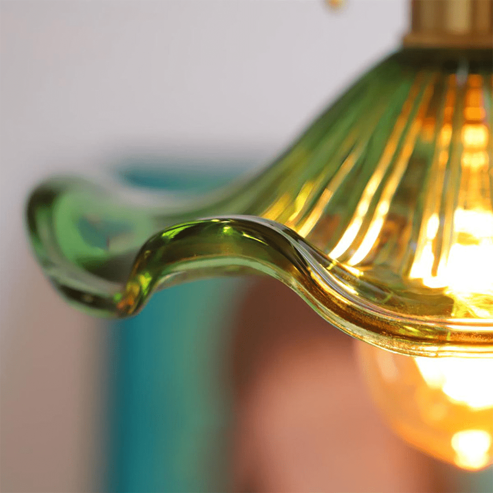 Pendant Light Hibiscus Glass Nordic Style Fixture | Virellea