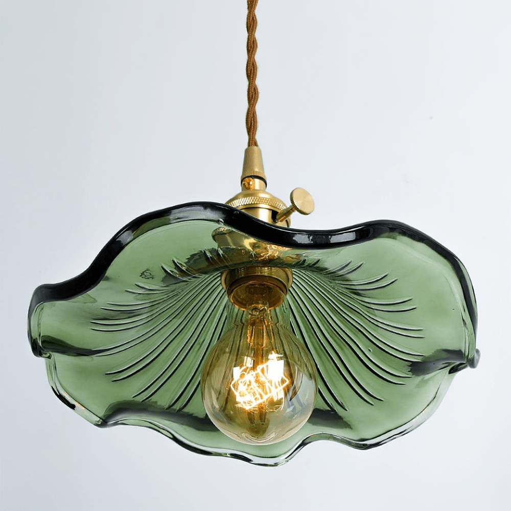Pendant Light Hibiscus Glass Nordic Style Fixture | Virellea
