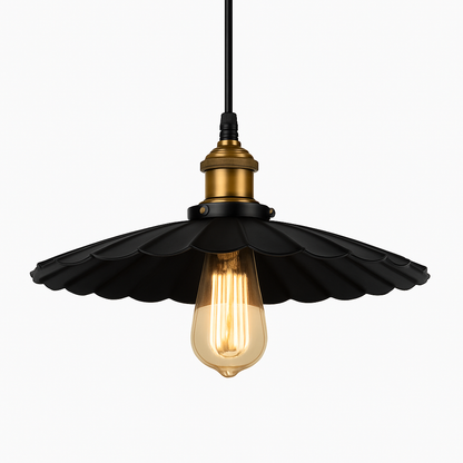 Pendant Light Iron Frame Nordic Style White Shade | Lenvora
