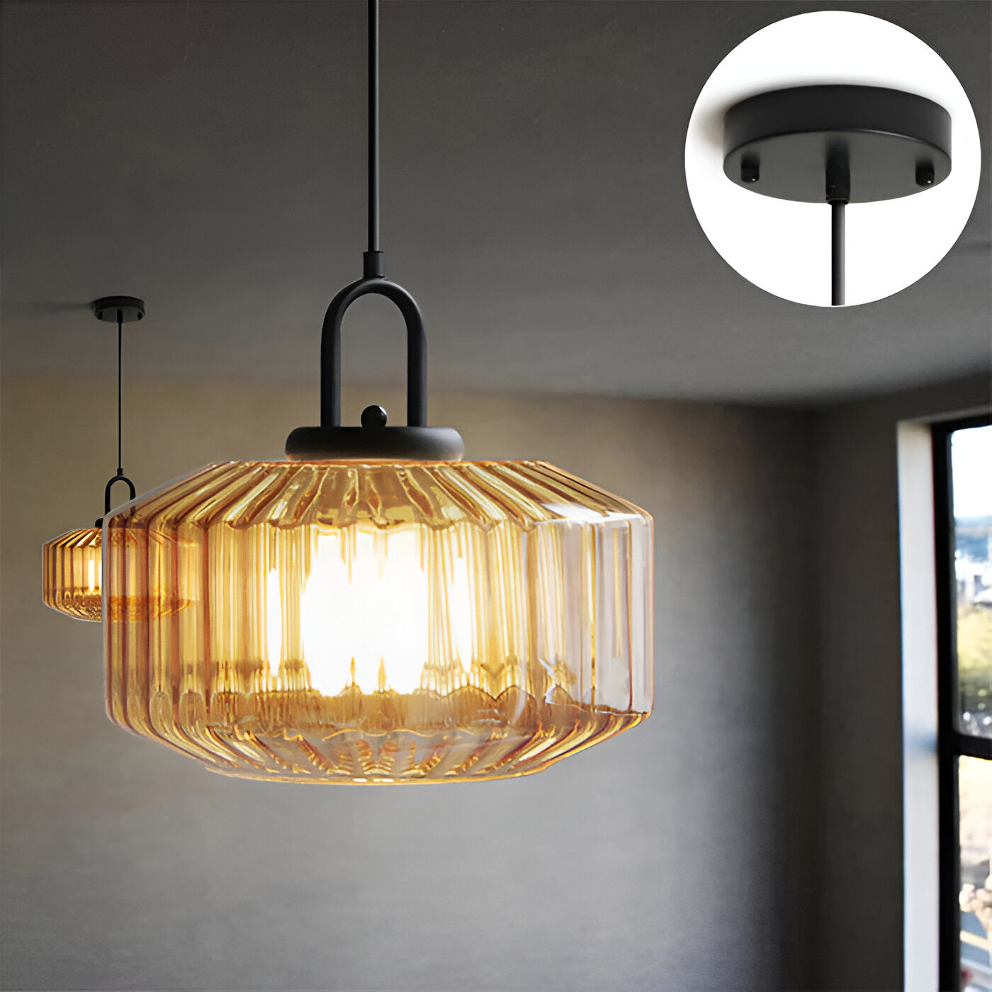 Pendant Light Minimalist Retro Glass Nordic Style | Lurava