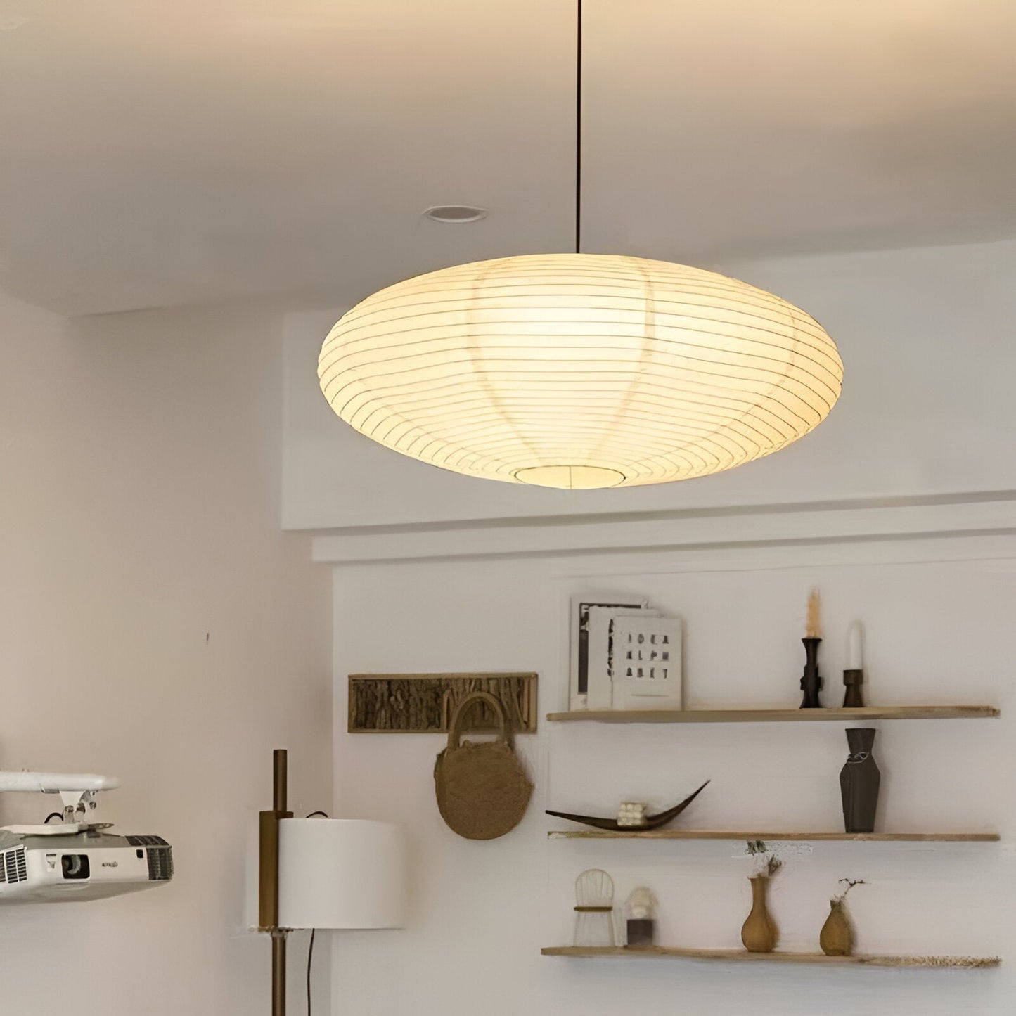 Pendant Light Mulberry Paper Japandi Design | Serine