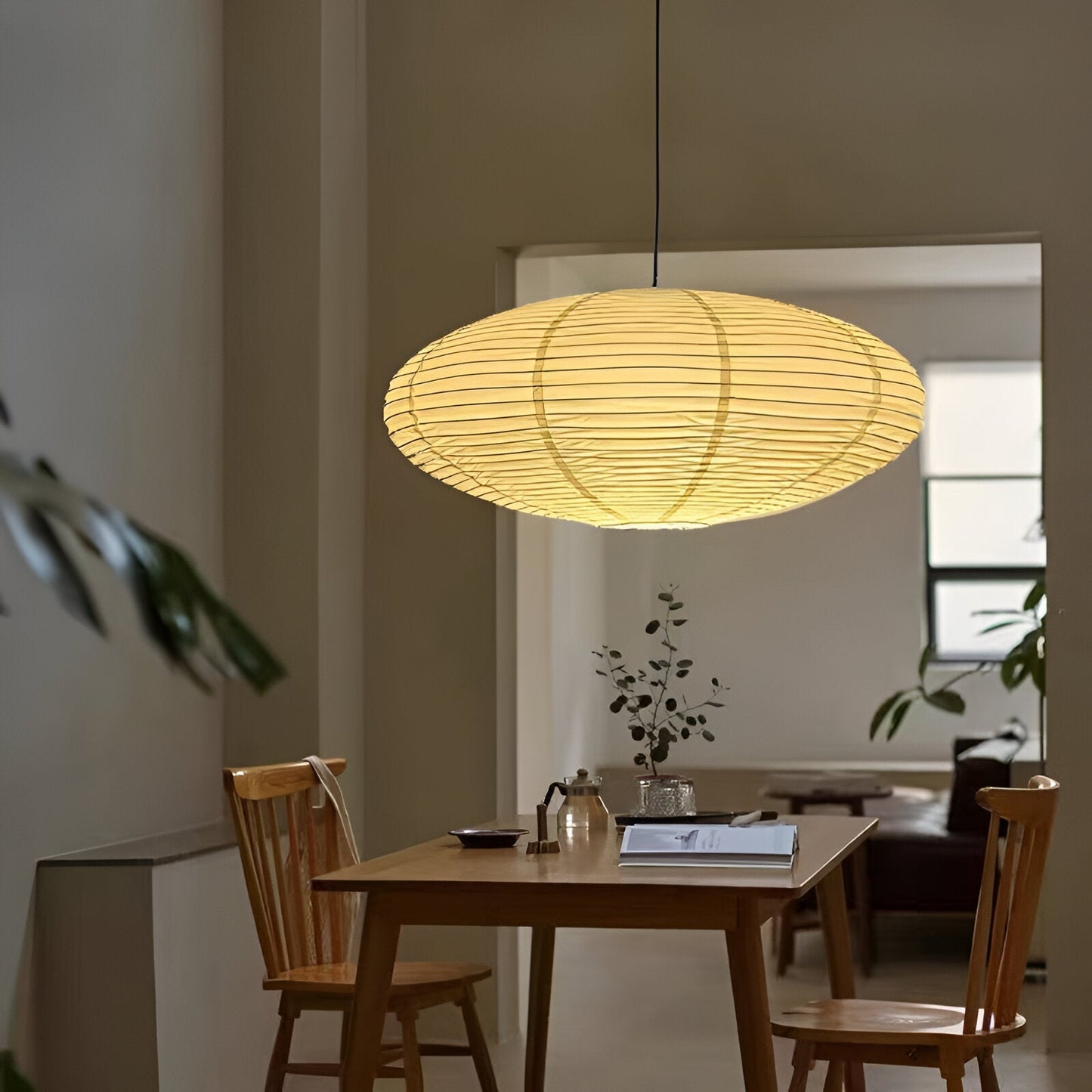 Pendant Light Mulberry Paper Japandi Design | Serine