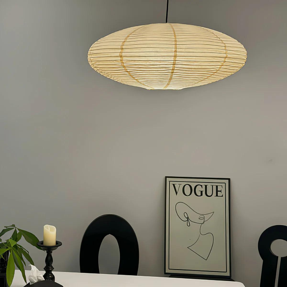 Pendant Light Mulberry Paper Japandi Design | Serine