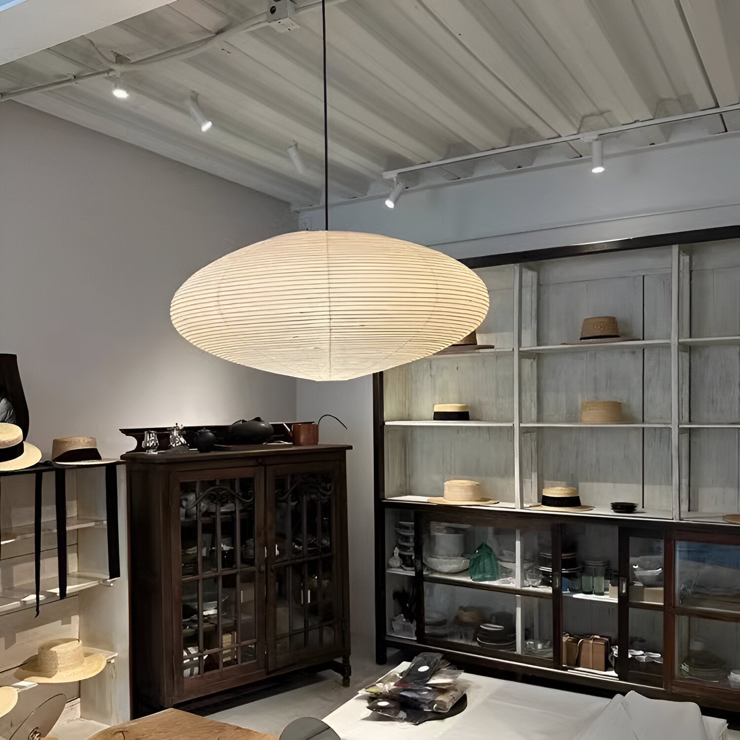 Pendant Light Mulberry Paper Japandi Design | Serine