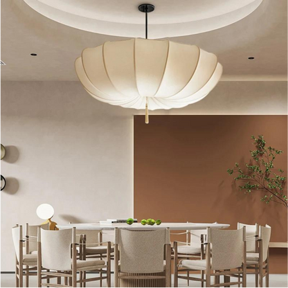 Pendant Light Natural Fabric Wabi Sabi Design | Sinvora
