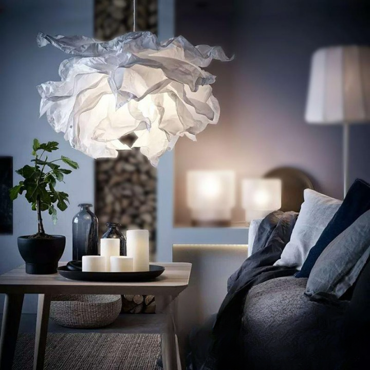 Pendant Light Nordic Cloud Parchment Design | Salnora