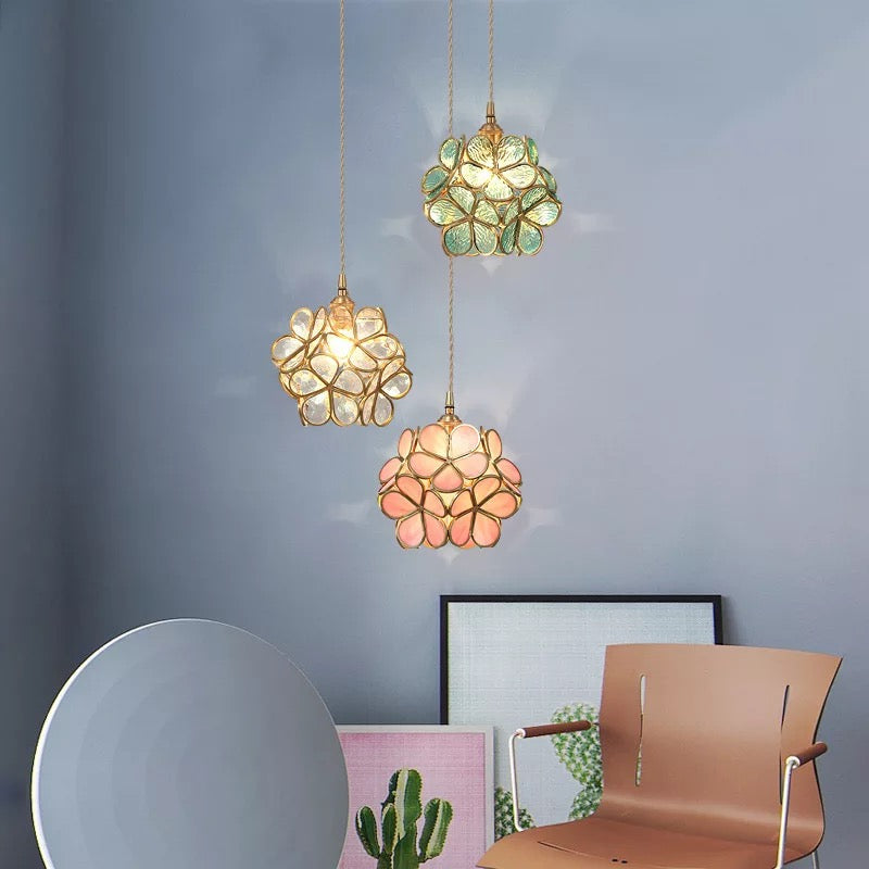 Pendant Light Nordic Glass Flower Design | Korvex