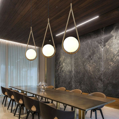 Pendant Light Nordic Gold Finish Waterdrop Design | Velqor