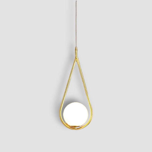 Pendant Light Nordic Gold Finish Waterdrop Design | Velqor