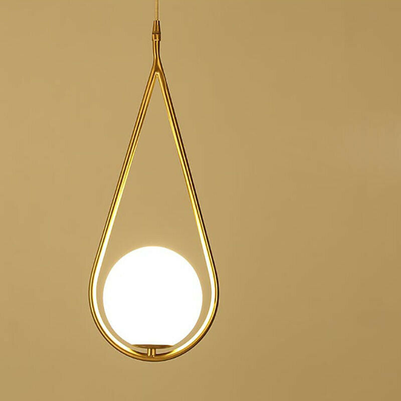 Pendant Light Nordic Gold Finish Waterdrop Design | Velqor
