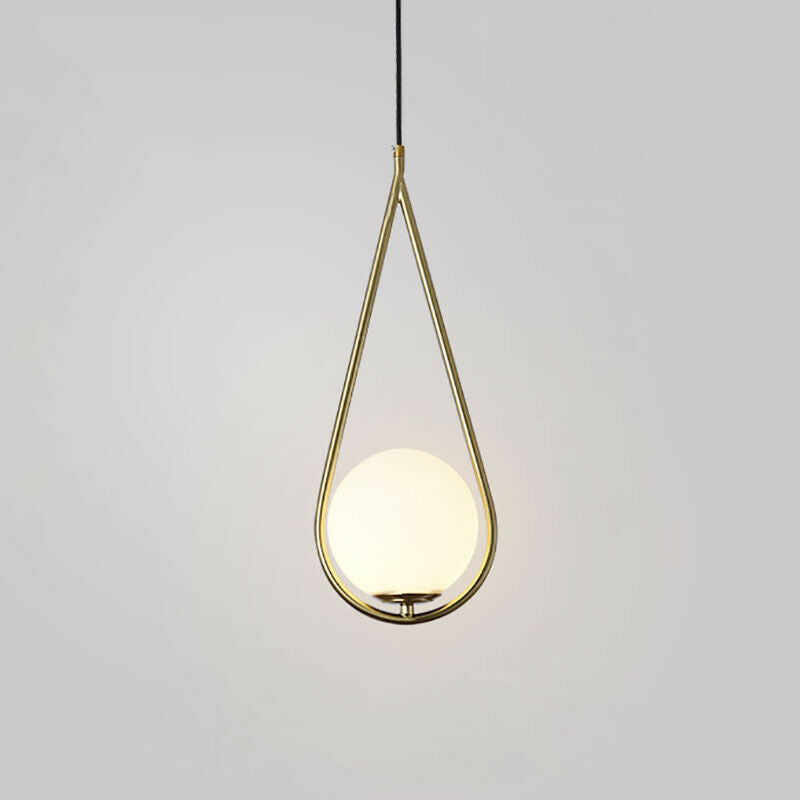 Pendant Light Nordic Gold Finish Waterdrop Design | Velqor