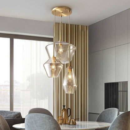 Pendant Light Nordic Metal Glass Cluster | Calvero