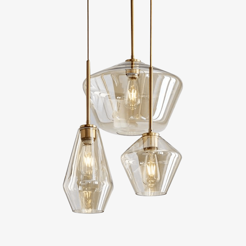 Pendant Light Nordic Metal Glass Cluster | Calvero