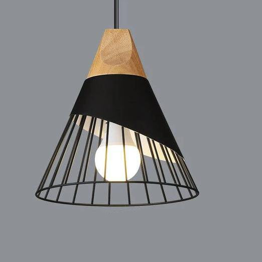 Pendant Light Nordic Metal and Wood Design | Kevora